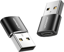 Joyroom S-H152 Konverter USB-C weiblich zu USB-A männlich Schwarz