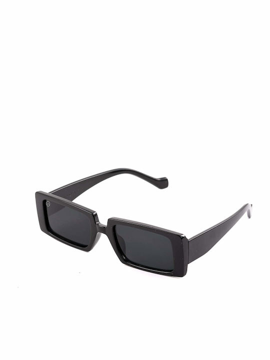 Olympus Sunglasses Athena Γυναικεία Γυαλιά Ηλίου με Κοκκάλινο Σκελετό Black 02-024