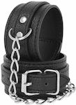 Darkness Textured Black Handcuffs Vegan Leather in Schwarz Farbe D-226691