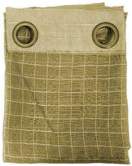 Fylliana Burlap mit Grommets Beiges 140x240cm