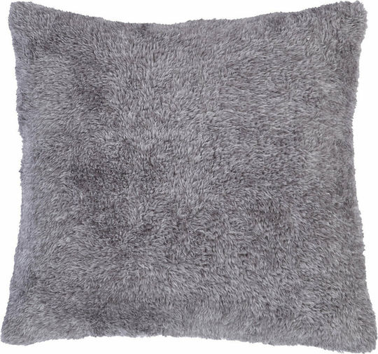 Nef-Nef Homeware Μαξιλάρι Καναπέ Cationing από Γούνα Grey 45x45εκ.