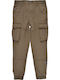 Name It Pantaloni cargo copii din material textil Maro