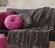Nef-Nef Homeware Dorian Ριχτάρι Πολυθρόνας Chenille 130x160εκ. Anthracite 029311