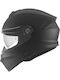 Yohe 935 SV Solid Black Matt Κράνος Μηχανής Flip-Up DOT / ECE 22.05 1600gr με Sunvisor