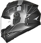 Yohe 977 G08 Titanium Silver Motorradhelm Volles Gesicht DOT / ECE 22.05 1450gr 97700108163