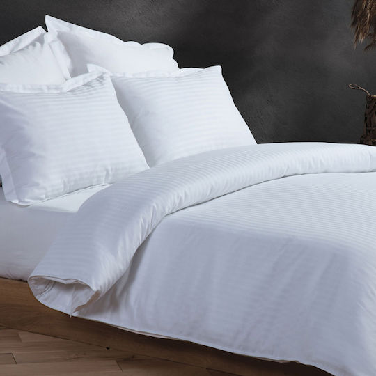 Nef-Nef Homeware Комплект Плик за Завивка Памучен Кинг Сайз с 2 Калъфки 240x220 Elements Сив