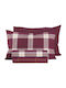 Nef-Nef Homeware Sheet Sets Queen Flannel 240x260cm. Secure Bordo 4pcs