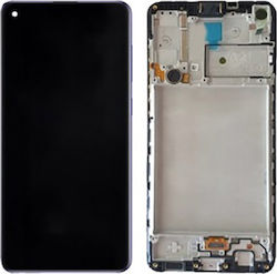 Samsung Οθόνη με Πλαίσιο για Galaxy A22 4G (Μαύρο)