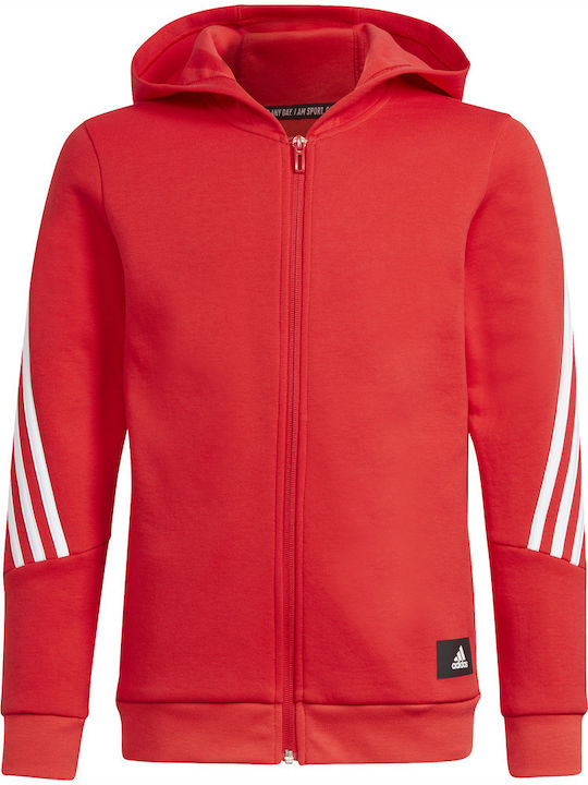 adidas Παιδική Ζακέτα Φούτερ Performance Κόκκινη