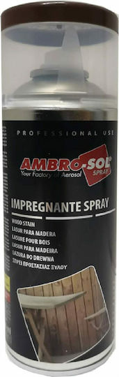 Ambro-Sol Σπρέι Βερνίκι με Ματ Εφέ Dark Nut Wood Σκουρη Καρυδι 400ml