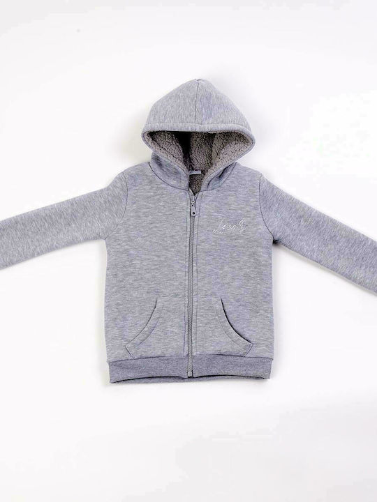 Trax Kinder-Sweatjacke mit Kapuze Gray