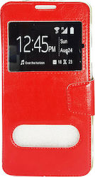 Windows Synthetic Leather Book Red (Galaxy S4)