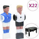 vidaXL Football Table Players Players for Foosball for 15.9mm Rods 22pcs 92503