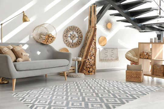 Tzikas Carpets Siesta 00093-295 Χαλί Διάδρομος Grey 80x150cm