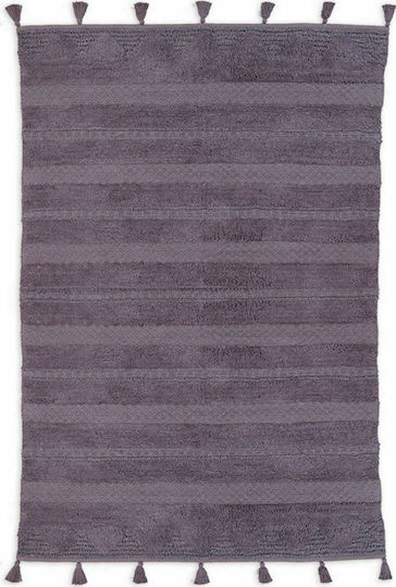 Nef-Nef Homeware Coronet Covor Rectangular Bumbac Gri