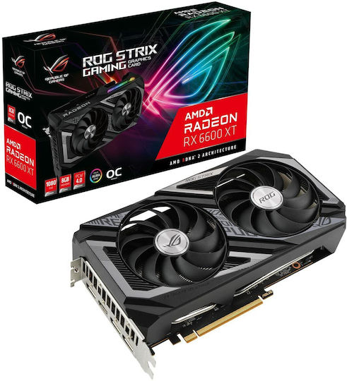 ASUS Radeon RX6600XT 8GB OC ③ Asus Radeon RX 6600 XT 8GB GDDR6 Rog Strix OC Gaming Placă Grafică