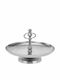 JK Home Decoration Μεταλλική Εταζέρα 1 Ορόφου Ασημί Ø21xY16cm