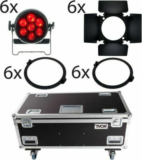 Ignition Lumina în mișcare LED PAR DMX WAL-L710 W-DMX Bundle RGBW