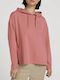 Damen Sweatshirt Kapuzen Rosa