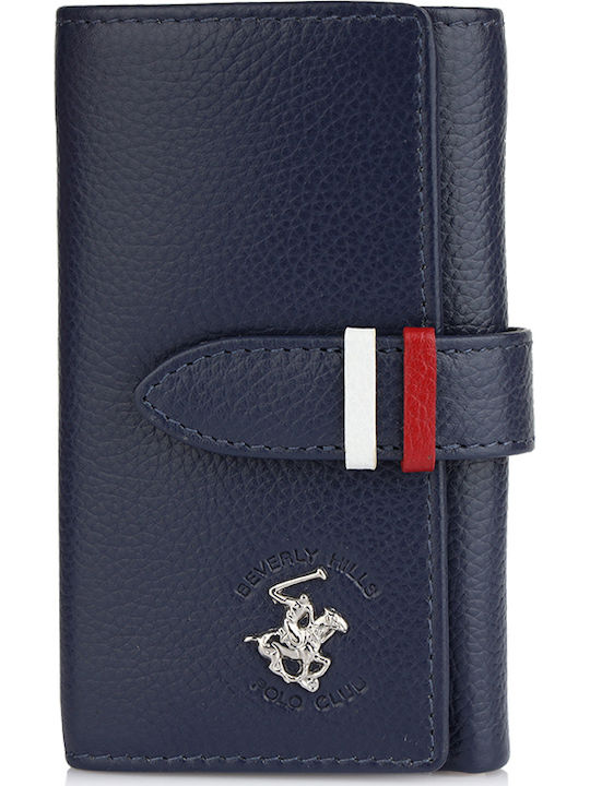 Beverly Hills Polo Club Ключодържател Кожен Тъмносиня
