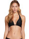 Triangle Bikini Top Simply Solid Halter Black