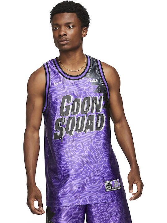 Nike LeBron x Space Jam: A New Legacy "Goon Squad" Ανδρική Μπλούζα Dri-Fit Αμάνικη Hyper Grape