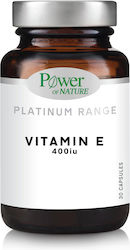 Power Of Nature Platinum Range Vitamin E 400IU 30 Κάψουλες Power Of Nature Platinum Range Vitamin E 400IU 30 Κάψουλες