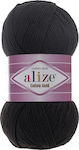 Alize Νήμα Πλεξίματος Βαμβακερό Cotton Gold 60 Μαύρο