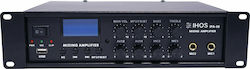 Ihos IPA-50 Integrated Commercial Amplifier 50W/100V Equipped with USB/FM/Bluetooth Black