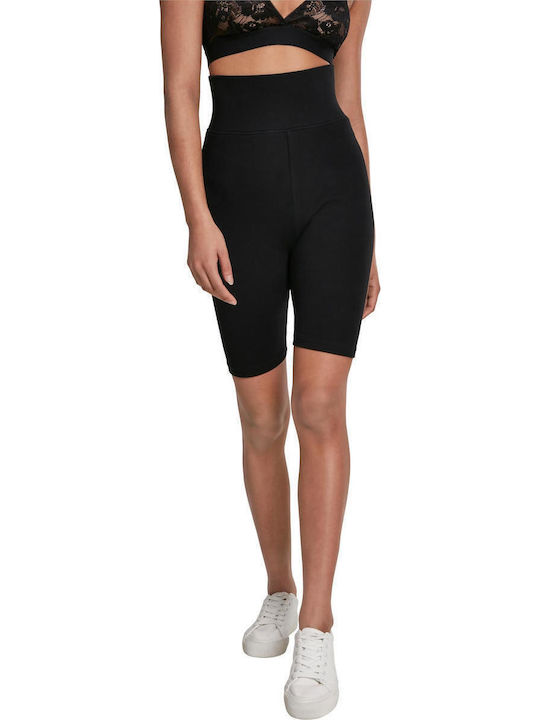 Schulung Frauen Fahrrad Leggings Hochgeschnitten Schwarz