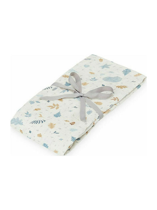 Cam Cam Copenhagen Muslin Swaddle Blanket Forest Light Blue 120x120cm 505-P80