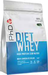 PhD Diet Whey Proteină din Zer cu Aromă de Ciocolată albă Deluxe 1kg