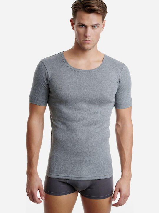 Walk Men's Undershirt Short-sleeved Anthracite