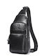 Leather Men's Bag Sling Black
