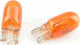 Einparts Lampen Auto T10 / W5W Halogen Orange 12V 5W 2Stück
