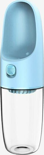 Dogness Travel Water Μπουκάλι από Πλαστικό ABS Νερού για Σκύλο & Γάτα με Βάση 300ml 26.5cm σε Μπλε Χρώμα