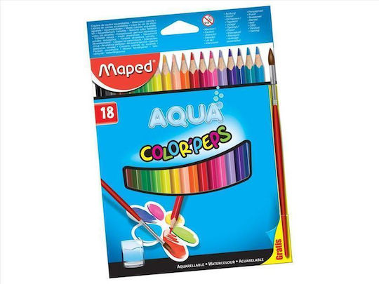 Maped Aqua Color Peps Coloured Pencils Set 18 Colours