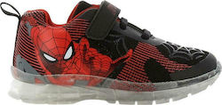 Marvel Παιδικό Sneaker Spiderman SP010125 με Φωτάκια για Αγόρι Κόκκινο