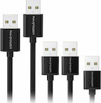 RAVPower Regulär USB 2.0 auf Micro-USB-Kabel Schwarz 1.8m (75-01000-069) 1Stück