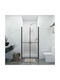 vidaXL Shower Screen for Shower with Hinged Door 78-81x190cm