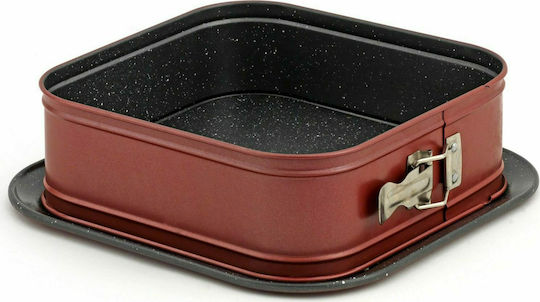 Keystone Backform Torte Aluminium mit abnehmbarem Boden 24x24cm 2cm