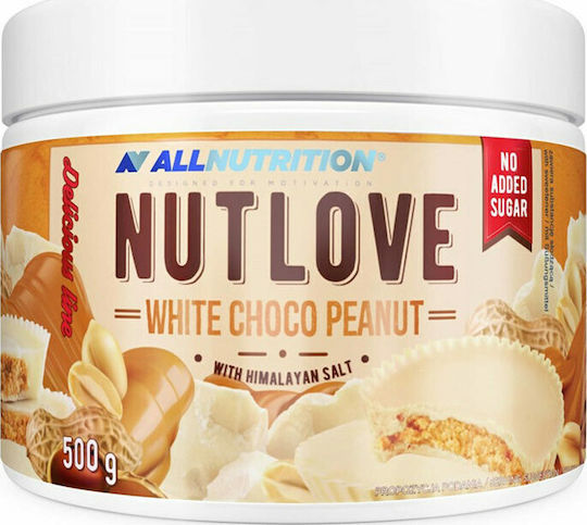 AllNutrition Unt de arahide Fin Nutlove cu Choco alb 500gr