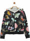 Kinder-Sweatshirtjacke mit Kapuze Schwarz Misuri