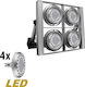 Adeleq LED Lumina liniară Îngropat Lumină Perete IP20 L40.3xL35xÎ28cm