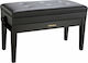 Roland Stool Piano Adjustable Polished Ebony L75xW33.5xH48-58cm