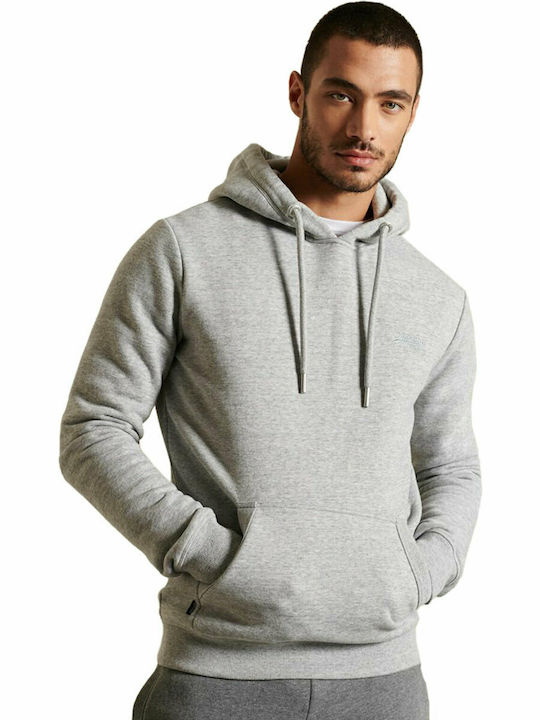 Superdry Ovin Men's Sweatshirt with Hood and Pockets Gray