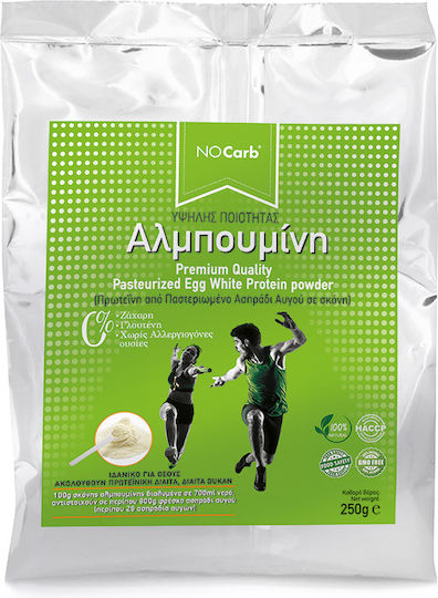 NoCarb Eiweiß Pasteurisierte Albumin Pulver 250gr 1Stück