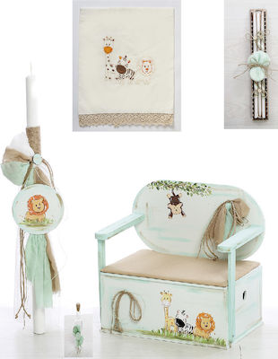 Bellissimo Ζώα Ζούγκλας Baptism Set with Theme Animals 11pcs