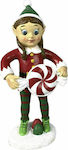 Iliadis Christmas Ceramic Elf Figure Red 21x9x8cm