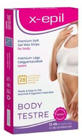x-epil Gel Normal Wax Strips 12pcs